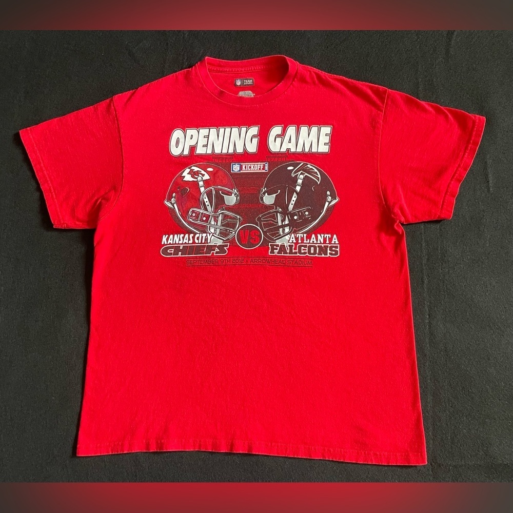Kansas City Chiefs T-Shirt Men’s XL 2012 Opening Day NFL Team Apparel Red